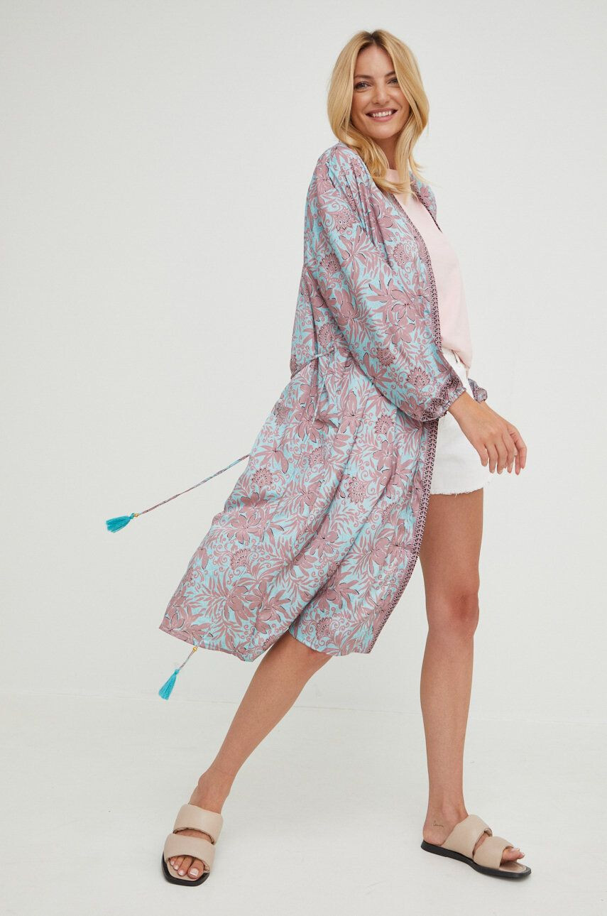 Answear Lab kimono de mătase - Pled.ro