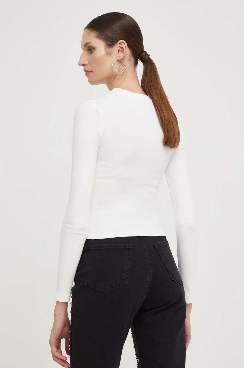 Answear Lab longsleeve culoarea alb - Pled.ro