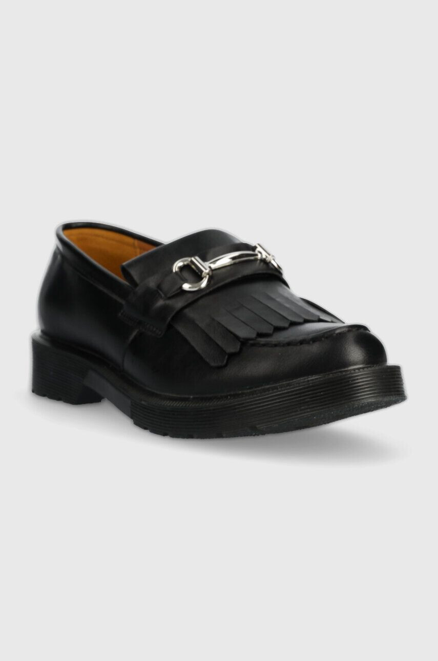 Answear Lab mocasini femei culoarea negru cu toc plat - Pled.ro