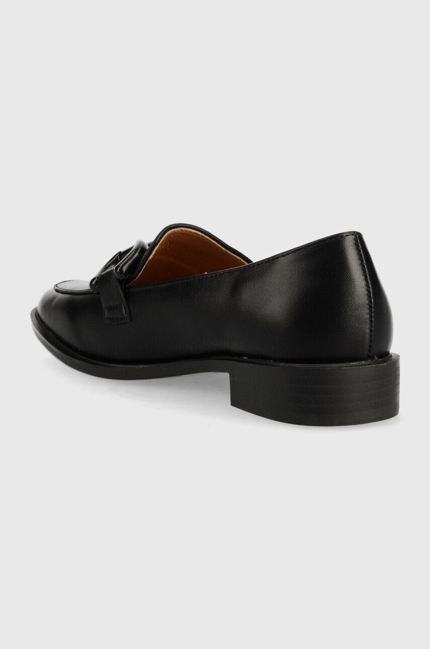 Answear Lab mocasini femei culoarea negru cu toc plat - Pled.ro