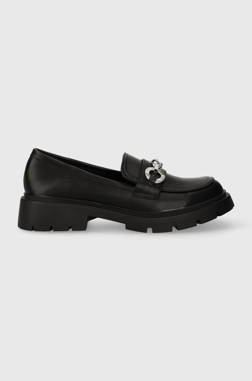 Answear Lab mocasini femei culoarea negru cu toc plat - Pled.ro