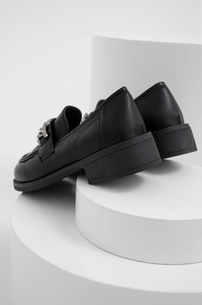 Answear Lab mocasini x colecția limitată SISTERHOOD femei culoarea negru cu toc plat - Pled.ro