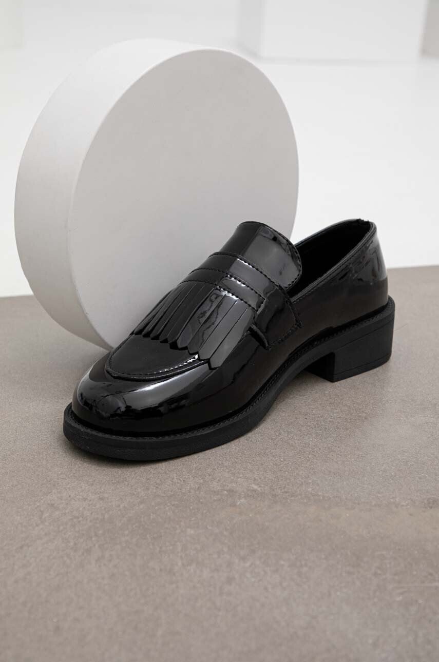 Answear Lab mocasini femei culoarea negru cu platforma - Pled.ro