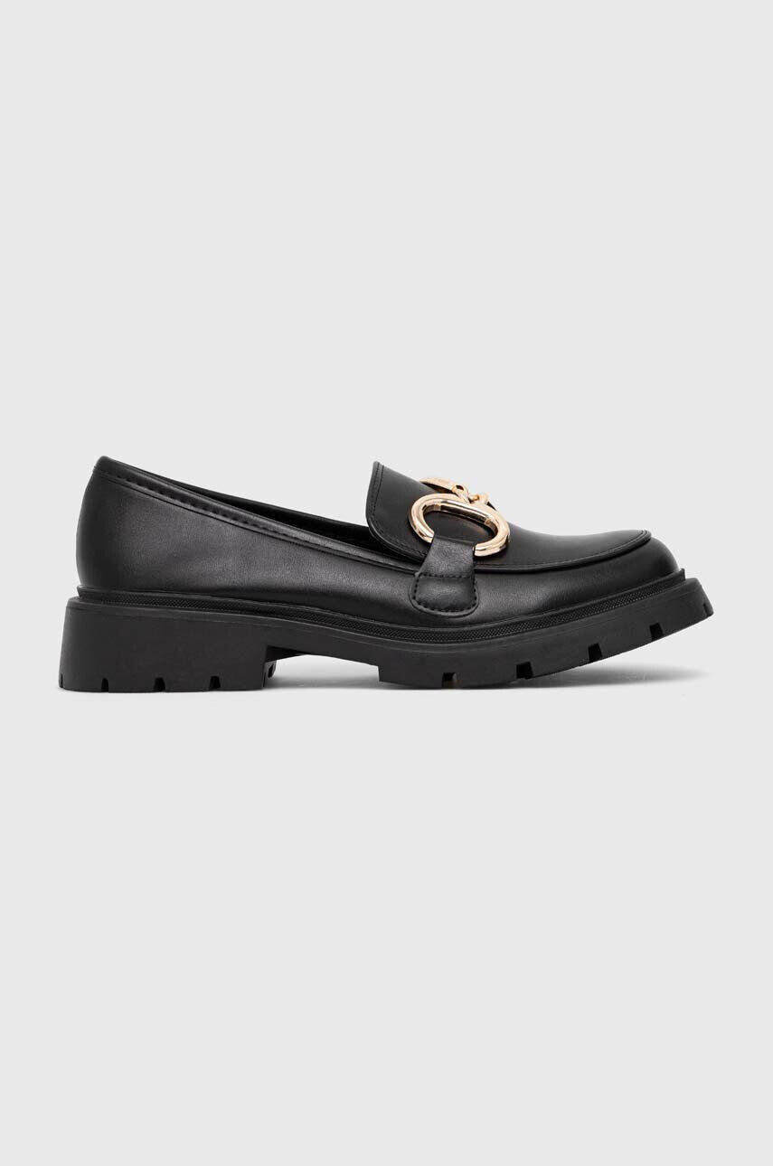 Answear Lab mocasini femei culoarea negru cu toc plat - Pled.ro