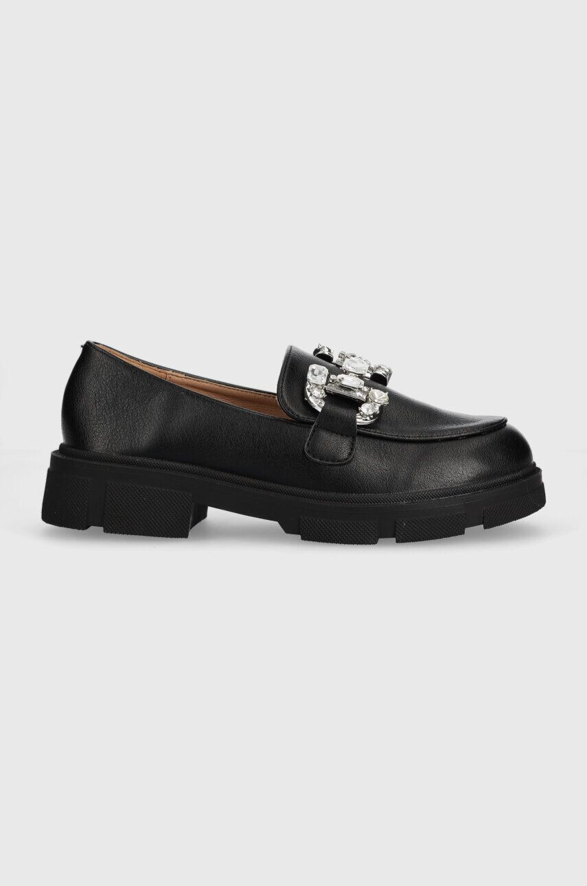 Answear Lab mocasini femei culoarea negru cu platforma - Pled.ro