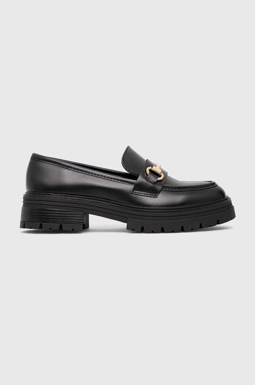 Answear Lab mocasini femei culoarea negru cu toc plat - Pled.ro