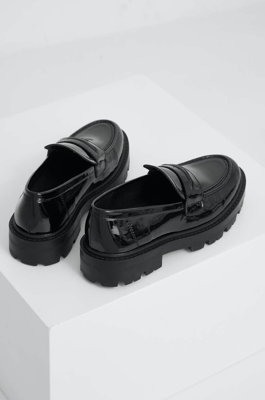 Answear Lab mocasini femei culoarea negru cu platforma - Pled.ro