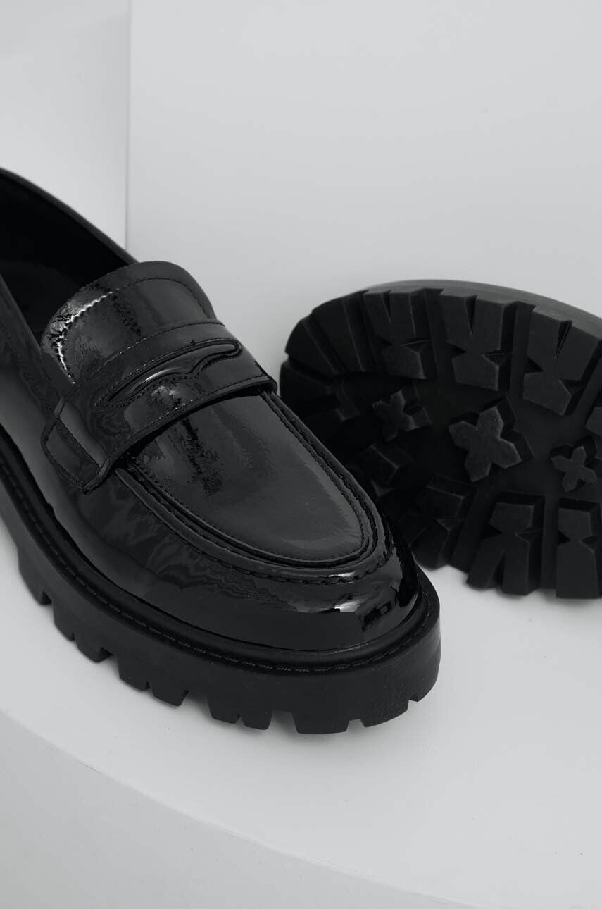 Answear Lab mocasini femei culoarea negru cu platforma - Pled.ro