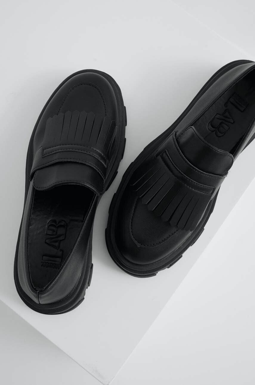 Answear Lab mocasini femei culoarea negru cu platforma - Pled.ro