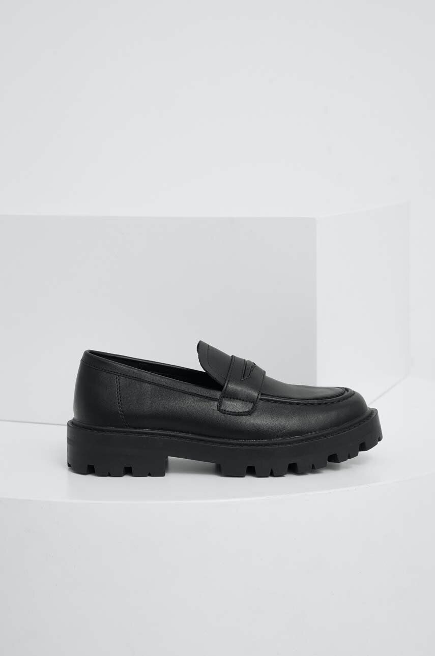 Answear Lab mocasini femei culoarea negru cu platforma - Pled.ro