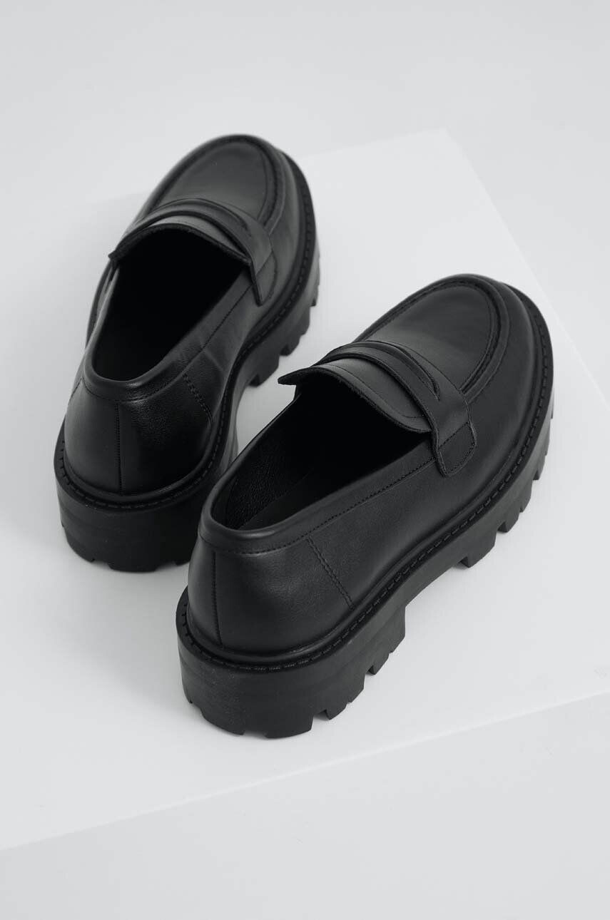 Answear Lab mocasini femei culoarea negru cu platforma - Pled.ro