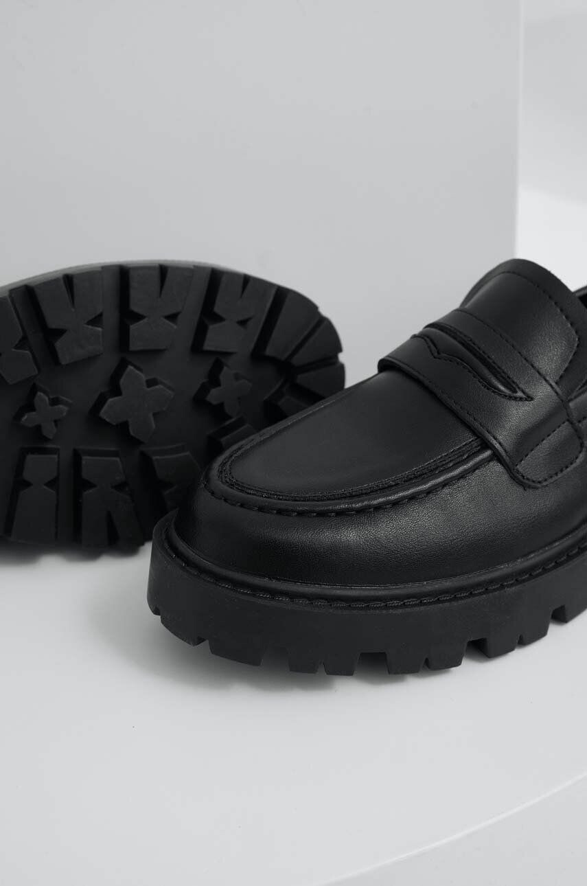 Answear Lab mocasini femei culoarea negru cu platforma - Pled.ro