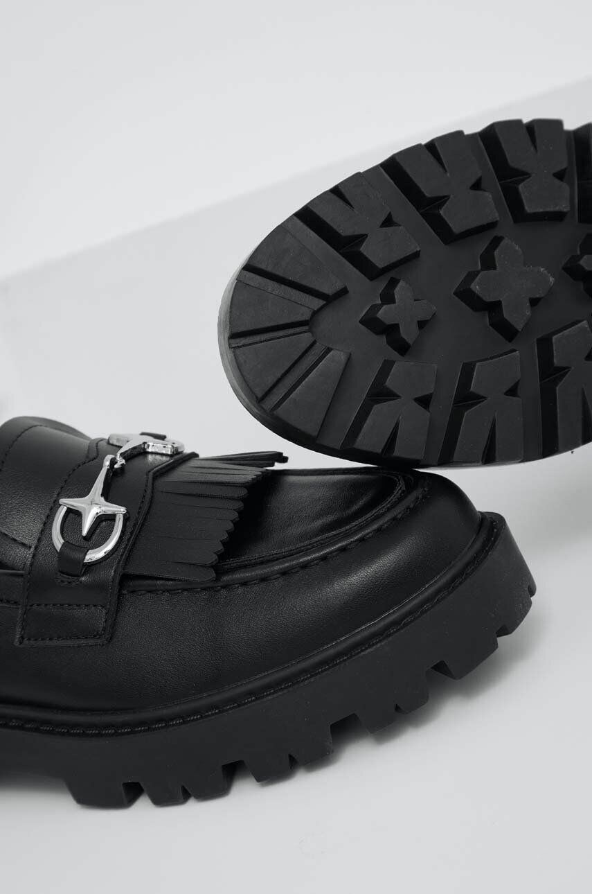 Answear Lab mocasini femei culoarea negru cu platforma - Pled.ro