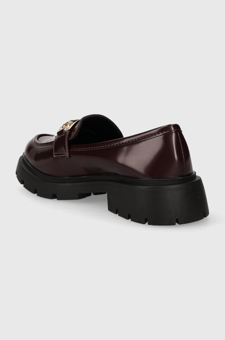 Answear Lab mocasini femei culoarea bordo cu platforma - Pled.ro