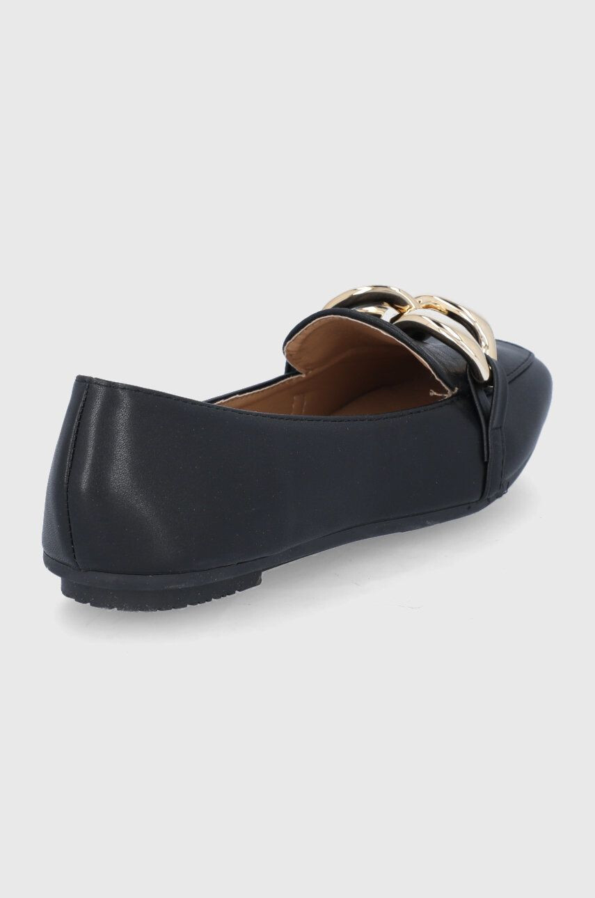 Answear Lab mocasini femei culoarea negru cu toc plat - Pled.ro