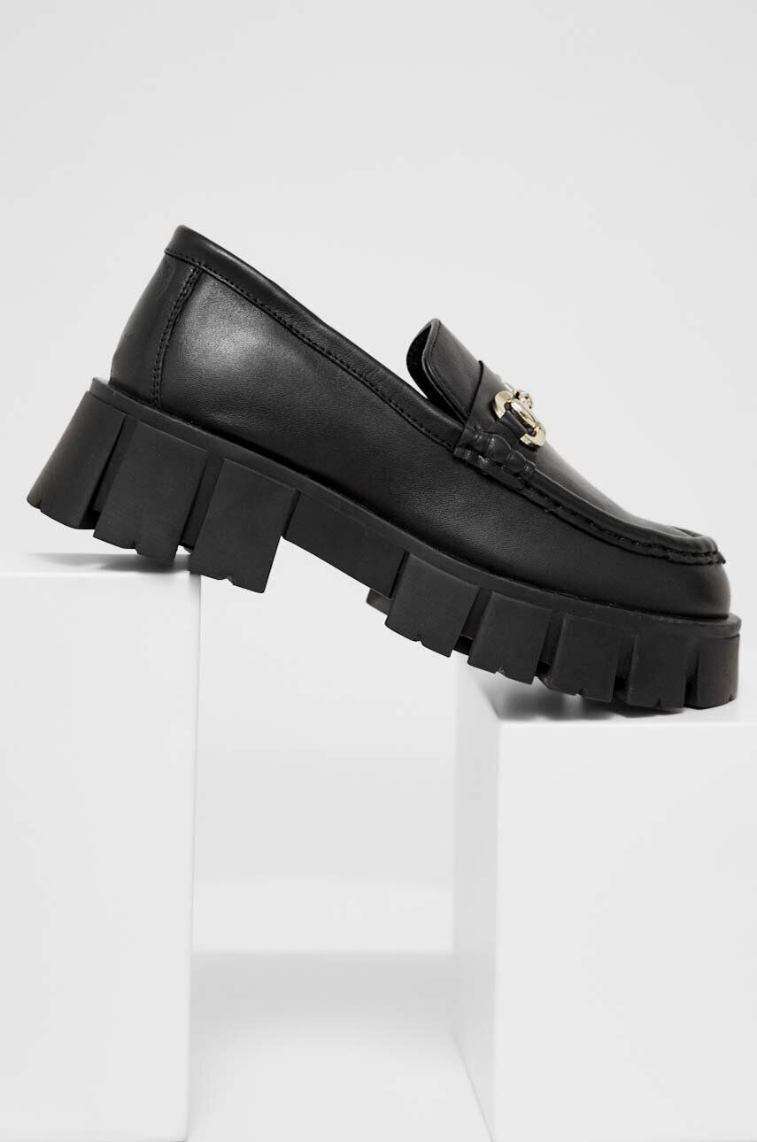 Answear Lab mocasini de piele X limited collection NO SHAME femei culoarea negru cu platforma - Pled.ro