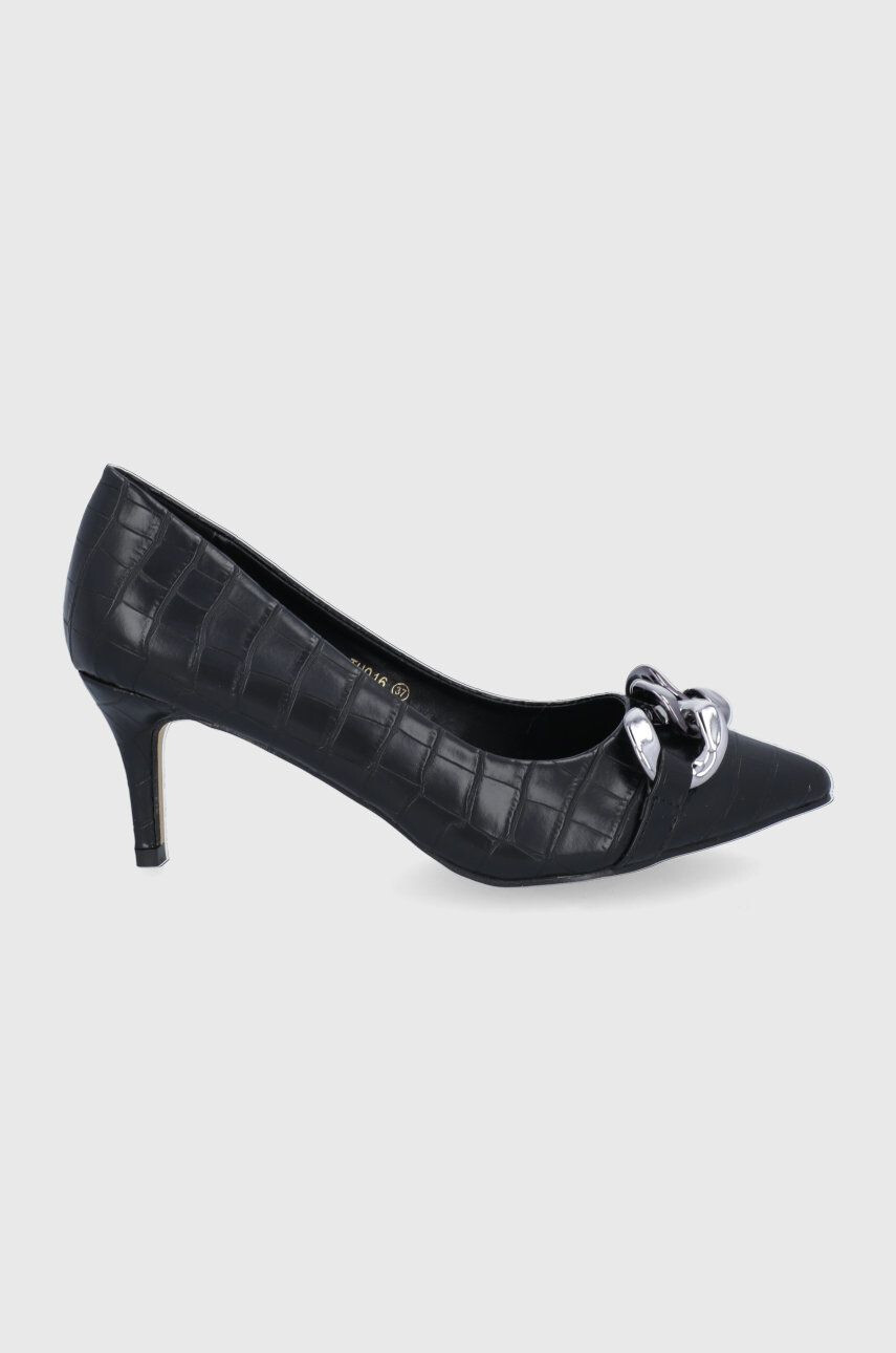 Answear Lab Pantofi cu toc culoarea negru - Pled.ro