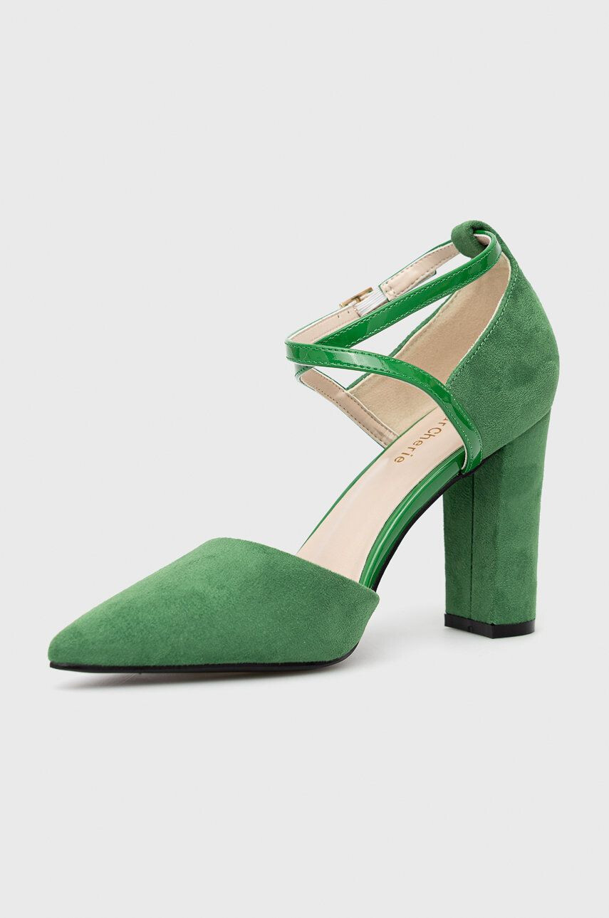 Answear Lab pantofi cu toc culoarea verde - Pled.ro