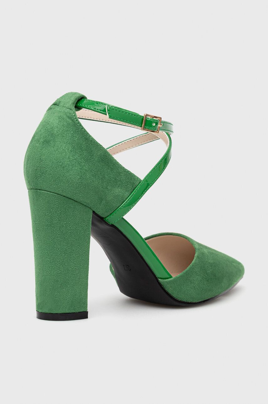 Answear Lab pantofi cu toc culoarea verde - Pled.ro