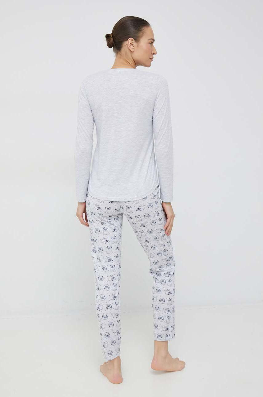 Answear Lab pijama femei culoarea gri - Pled.ro