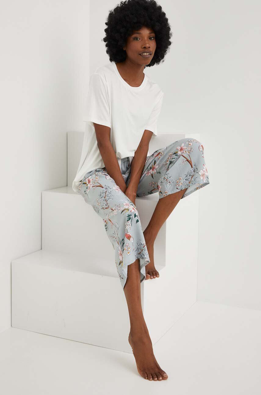 Answear Lab pijama femei culoarea alb - Pled.ro