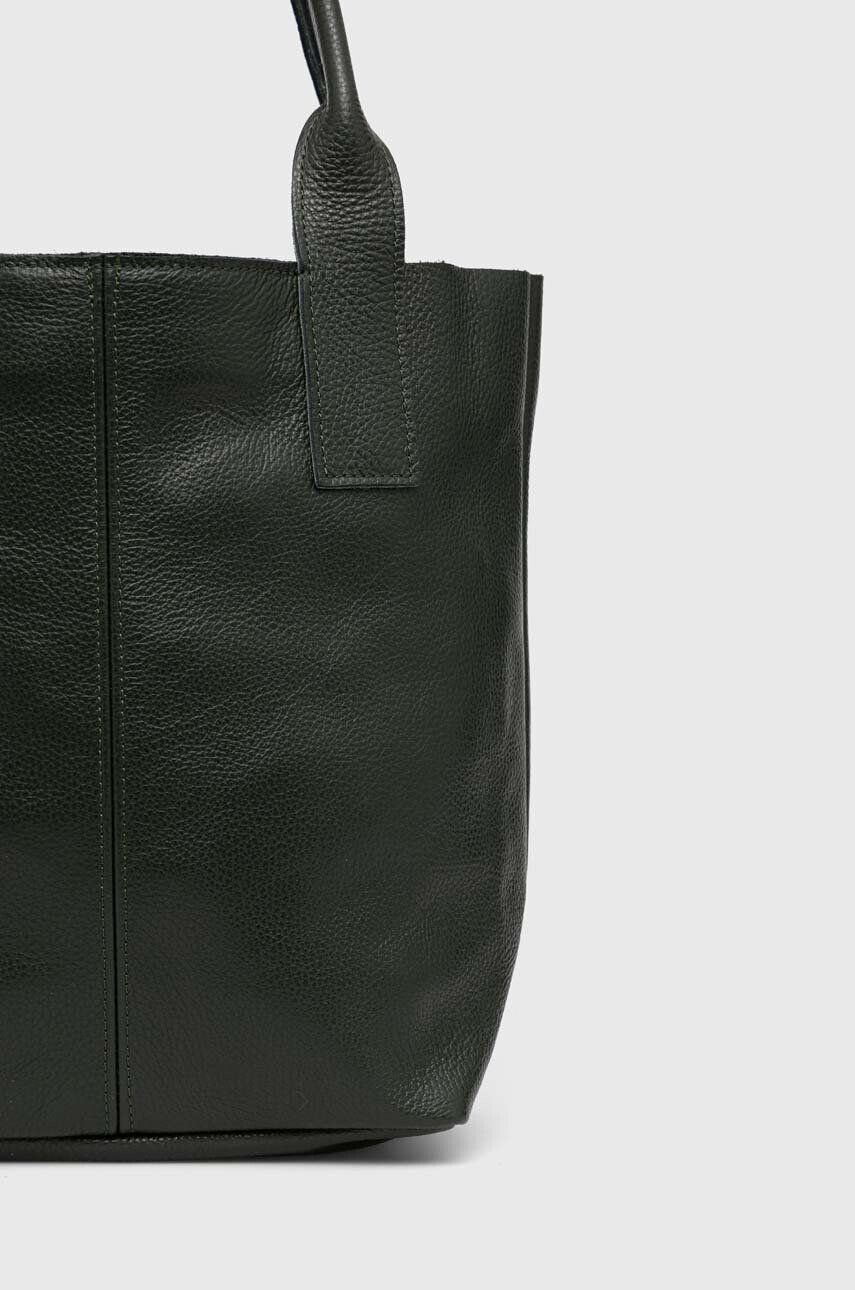 Answear Lab poseta de piele culoarea negru - Pled.ro