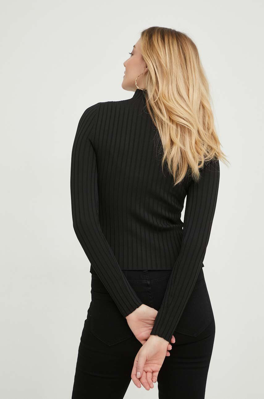 Answear Lab pulover femei culoarea negru light cu turtleneck - Pled.ro