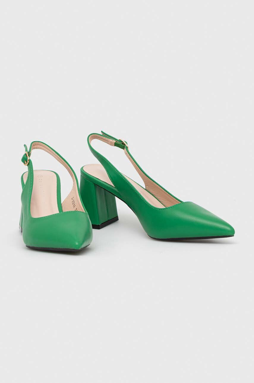 Answear Lab pumps culoarea verde - Pled.ro