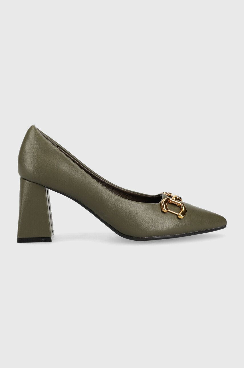 Answear Lab pumps culoarea verde - Pled.ro