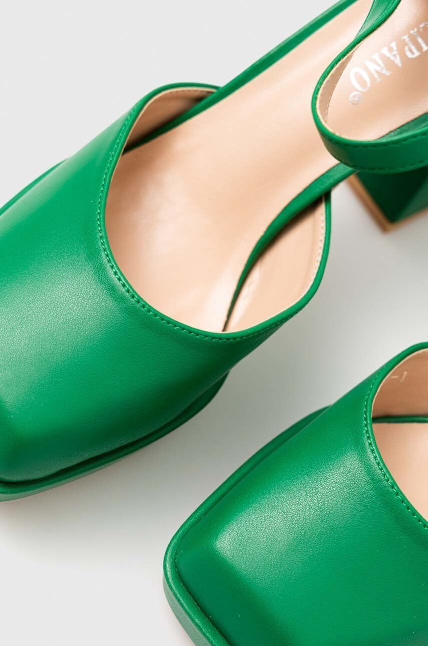 Answear Lab pumps culoarea verde - Pled.ro