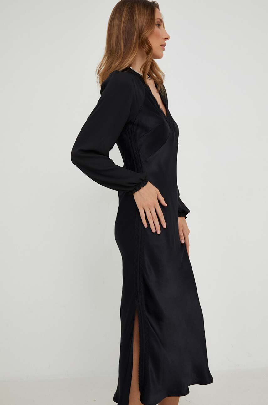 Answear Lab rochie X limited collection NO SHAME culoarea negru maxi drept - Pled.ro