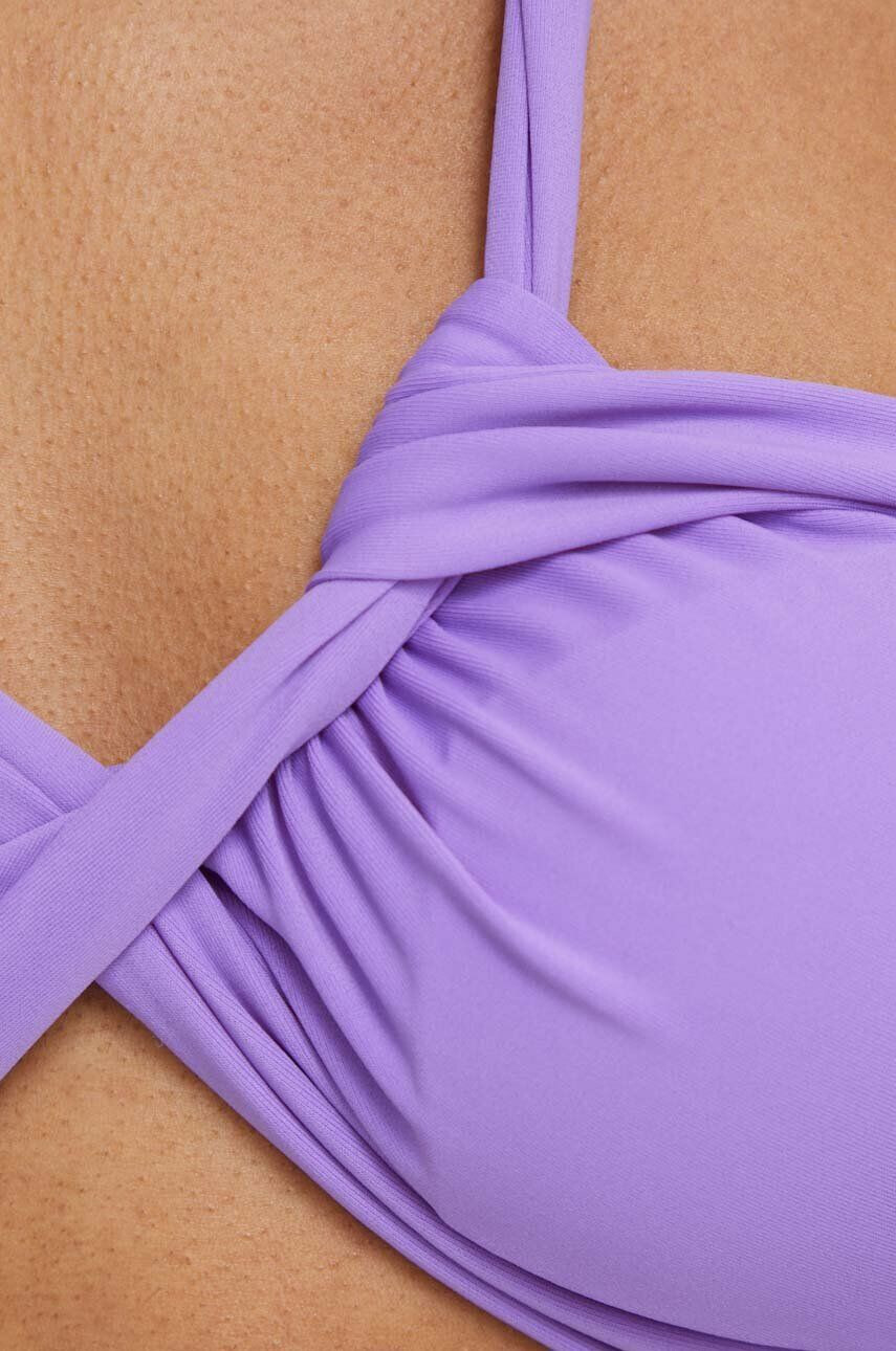 Answear Lab sutien de baie culoarea violet cupa usor rigidizata - Pled.ro