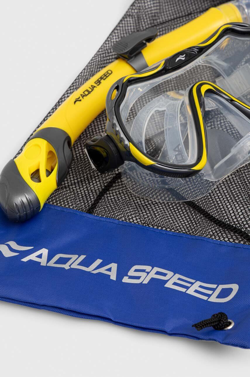 Aqua Speed trusă de scufundare Java + Elba culoarea galben - Pled.ro