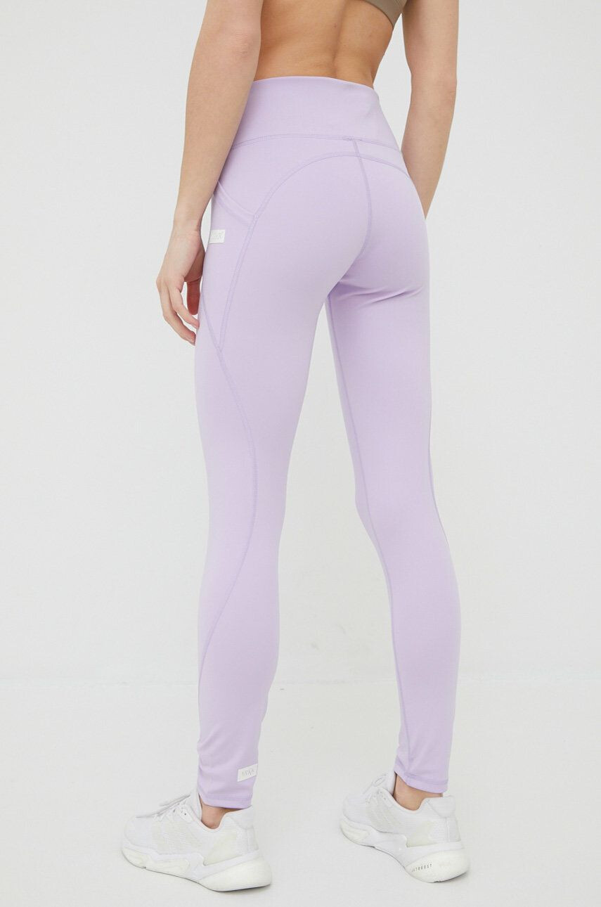 Arkk Copenhagen colanti femei culoarea violet neted - Pled.ro