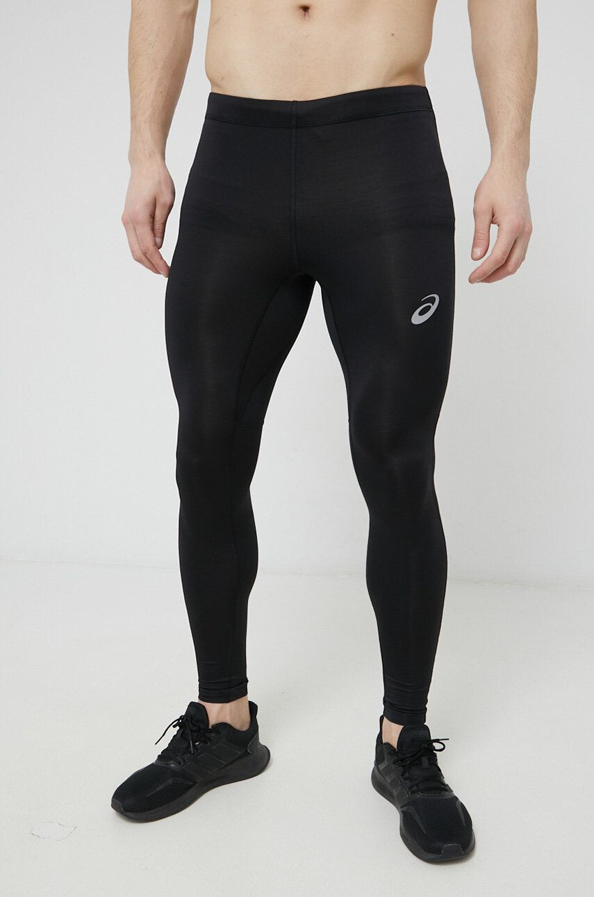 Asics leggins de alergare barbati culoarea negru neted - Pled.ro