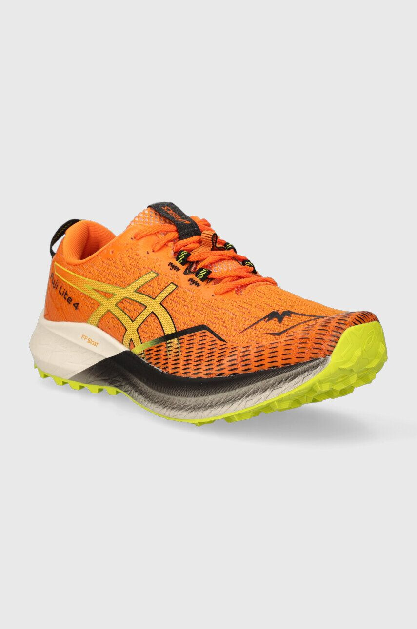 Asics pantofi de alergat Fuji Lite 4 culoarea portocaliu - Pled.ro