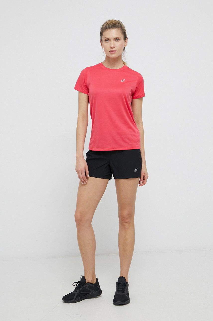 Asics tricou de alergare culoarea roz - Pled.ro