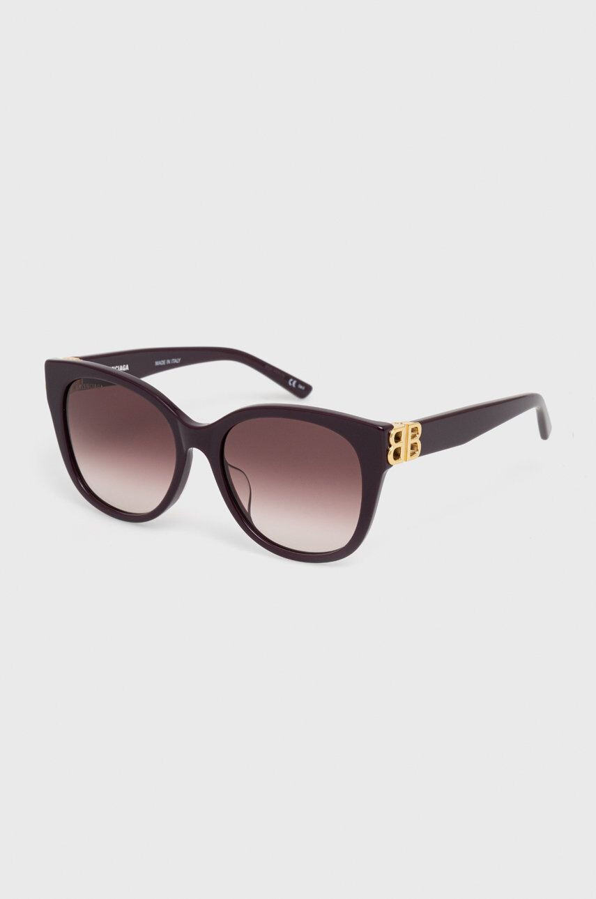 Balenciaga ochelari de soare femei culoarea violet - Pled.ro