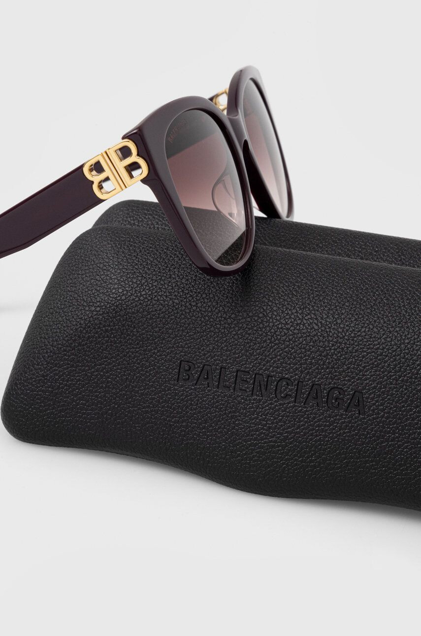 Balenciaga ochelari de soare femei culoarea violet - Pled.ro