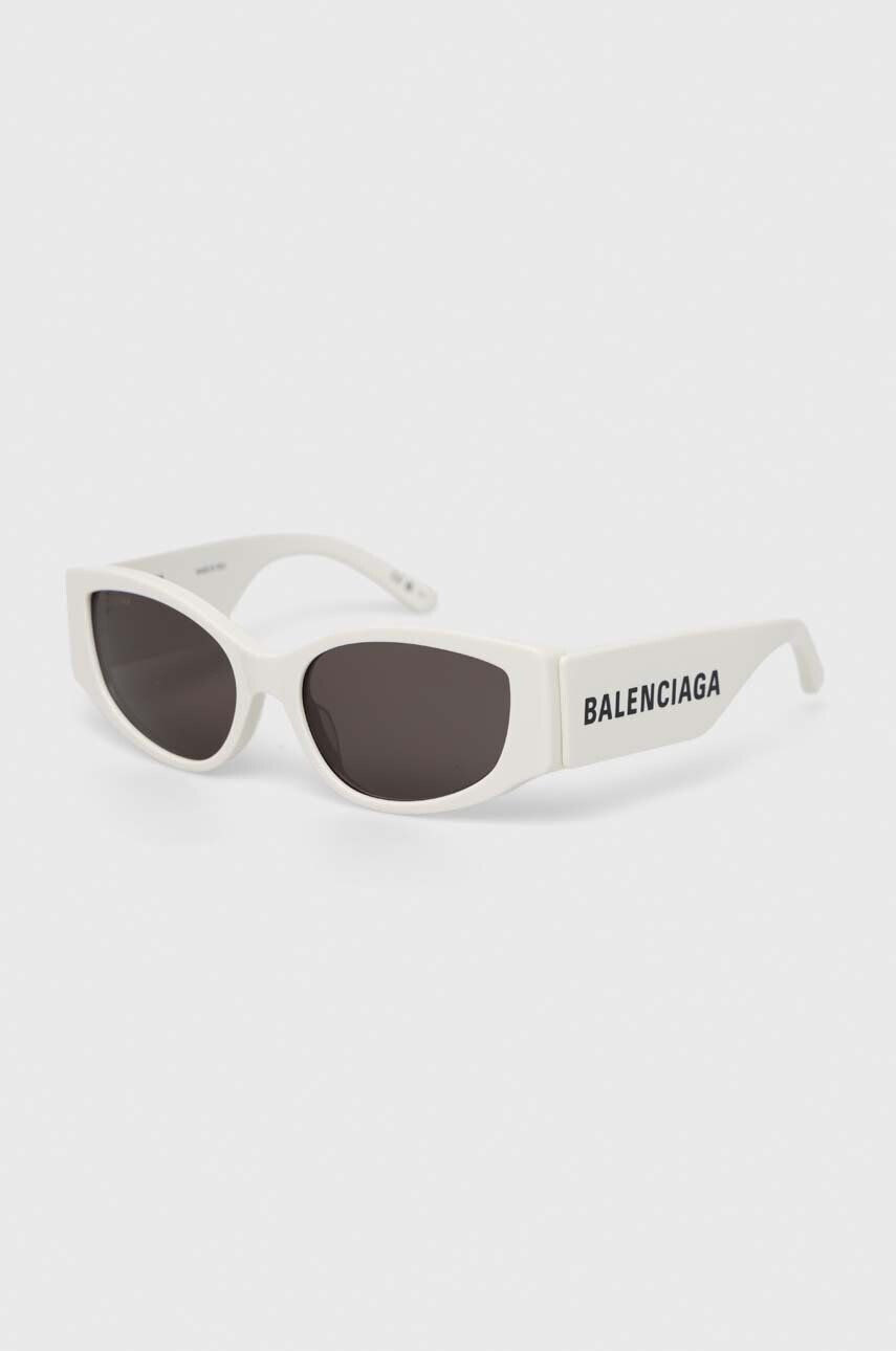 Balenciaga ochelari de soare femei culoarea alb - Pled.ro