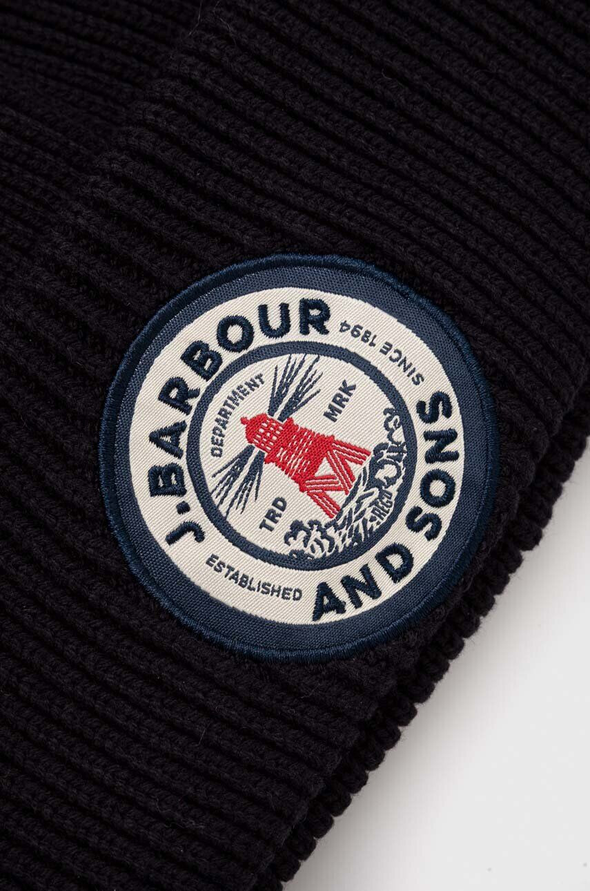 Barbour căciulă Dunford Beanie culoarea bleumarin MHA0821 - Pled.ro