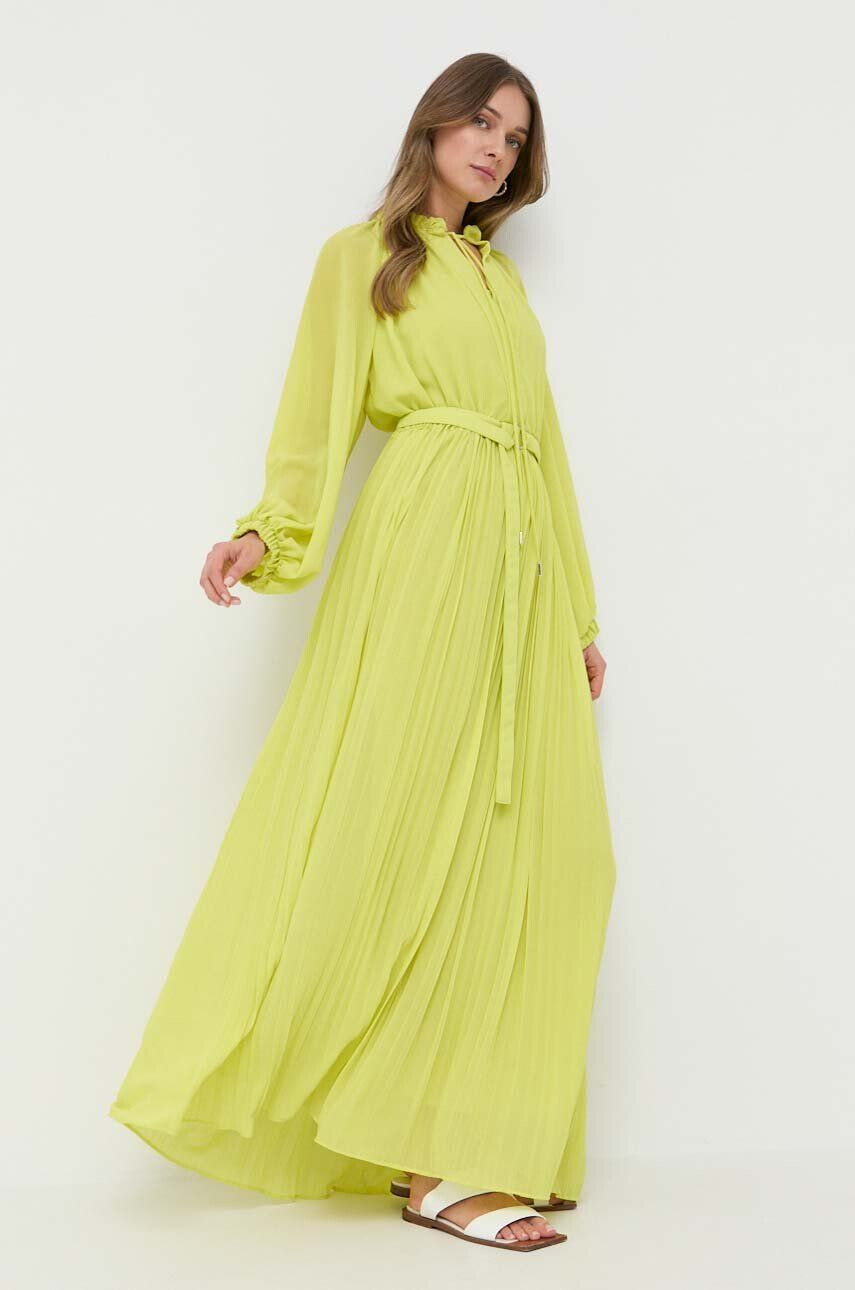 Beatrice B rochie culoarea verde maxi evazati - Pled.ro