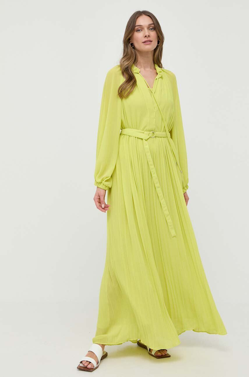 Beatrice B rochie culoarea verde maxi evazati - Pled.ro