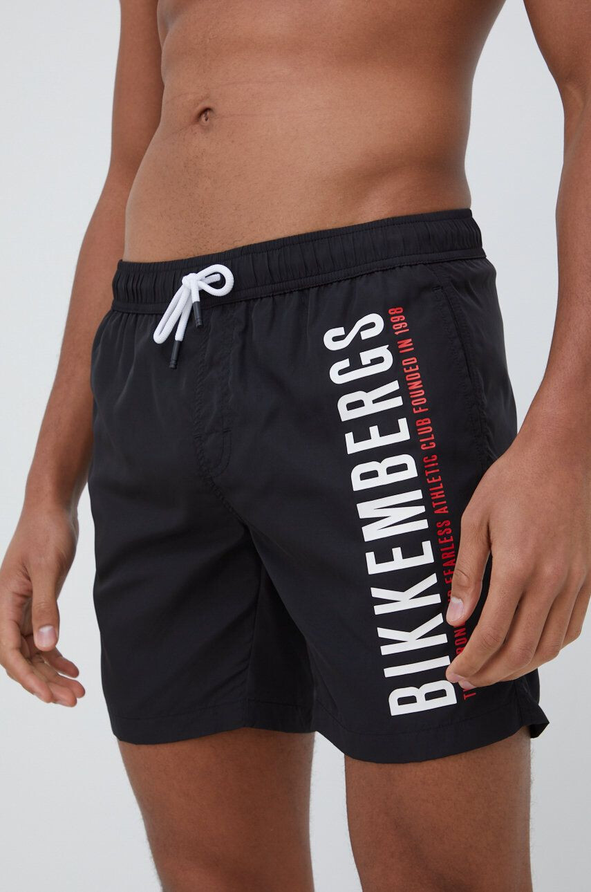 Bikkembergs pantaloni scurti de baie culoarea negru - Pled.ro