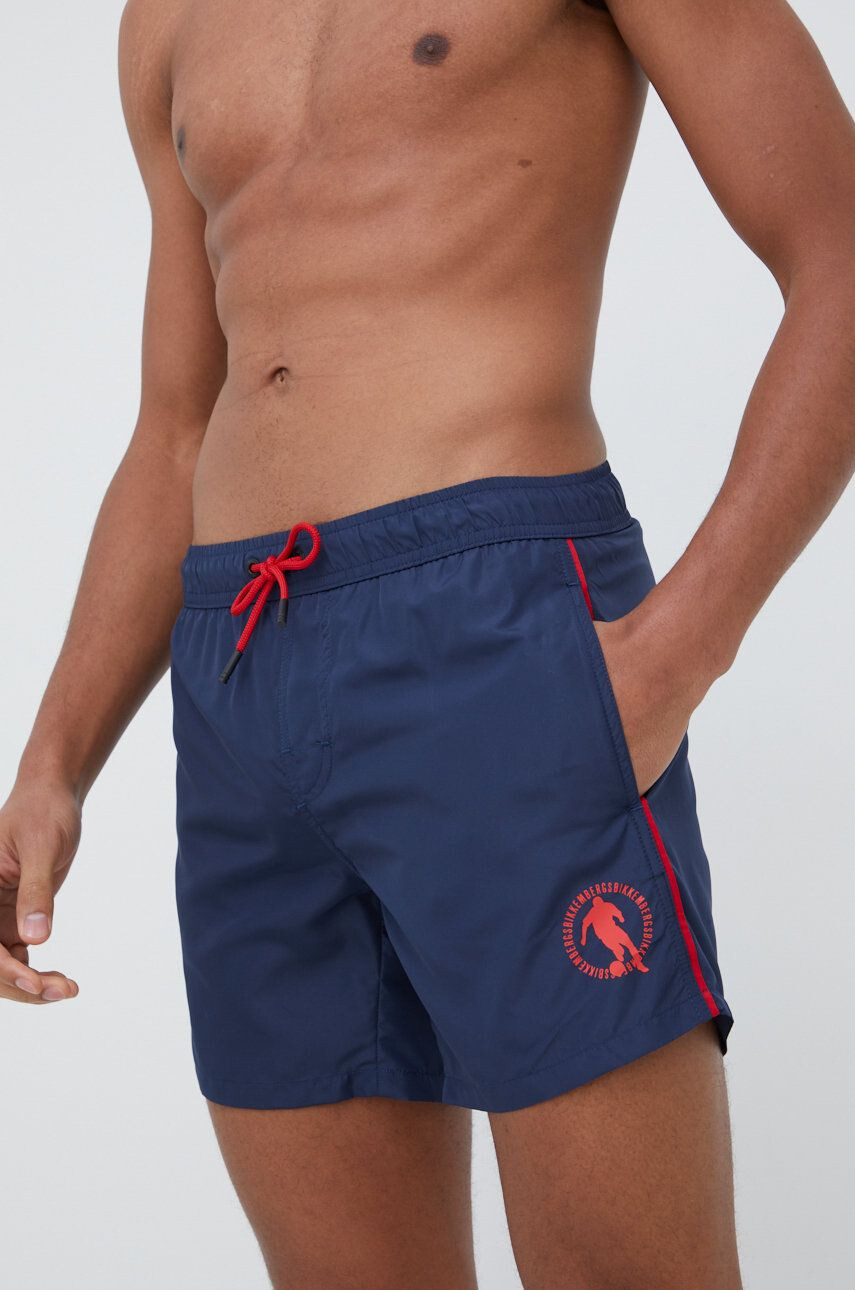 Bikkembergs pantaloni scurti de baie culoarea albastru marin - Pled.ro