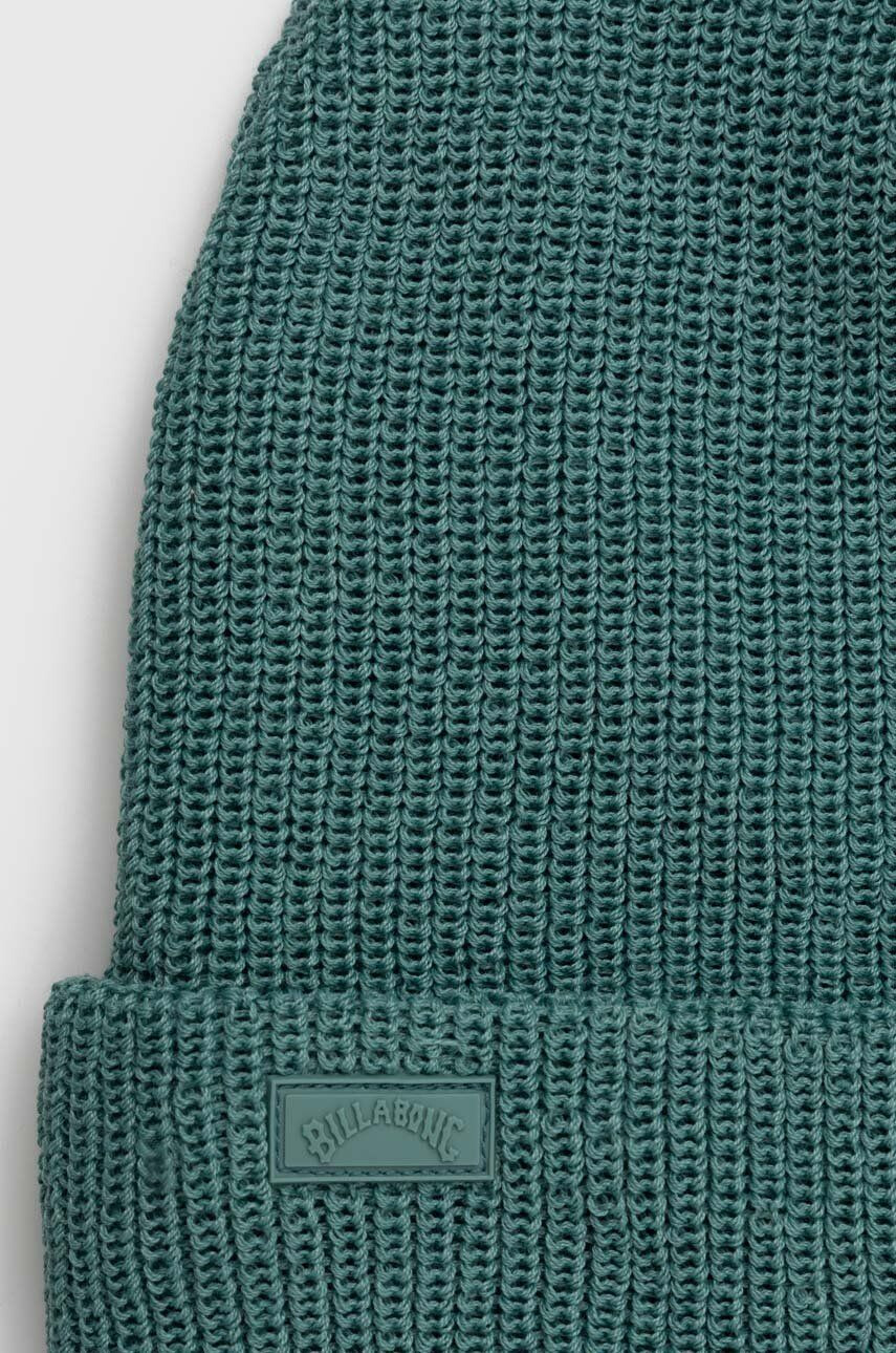 Billabong caciula culoarea verde din tricot gros - Pled.ro