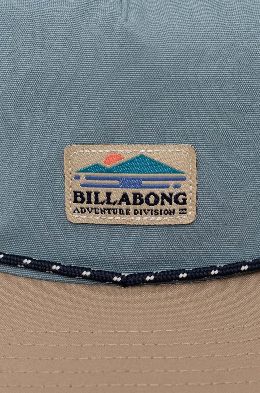 Billabong sapca culoarea turcoaz cu imprimeu - Pled.ro