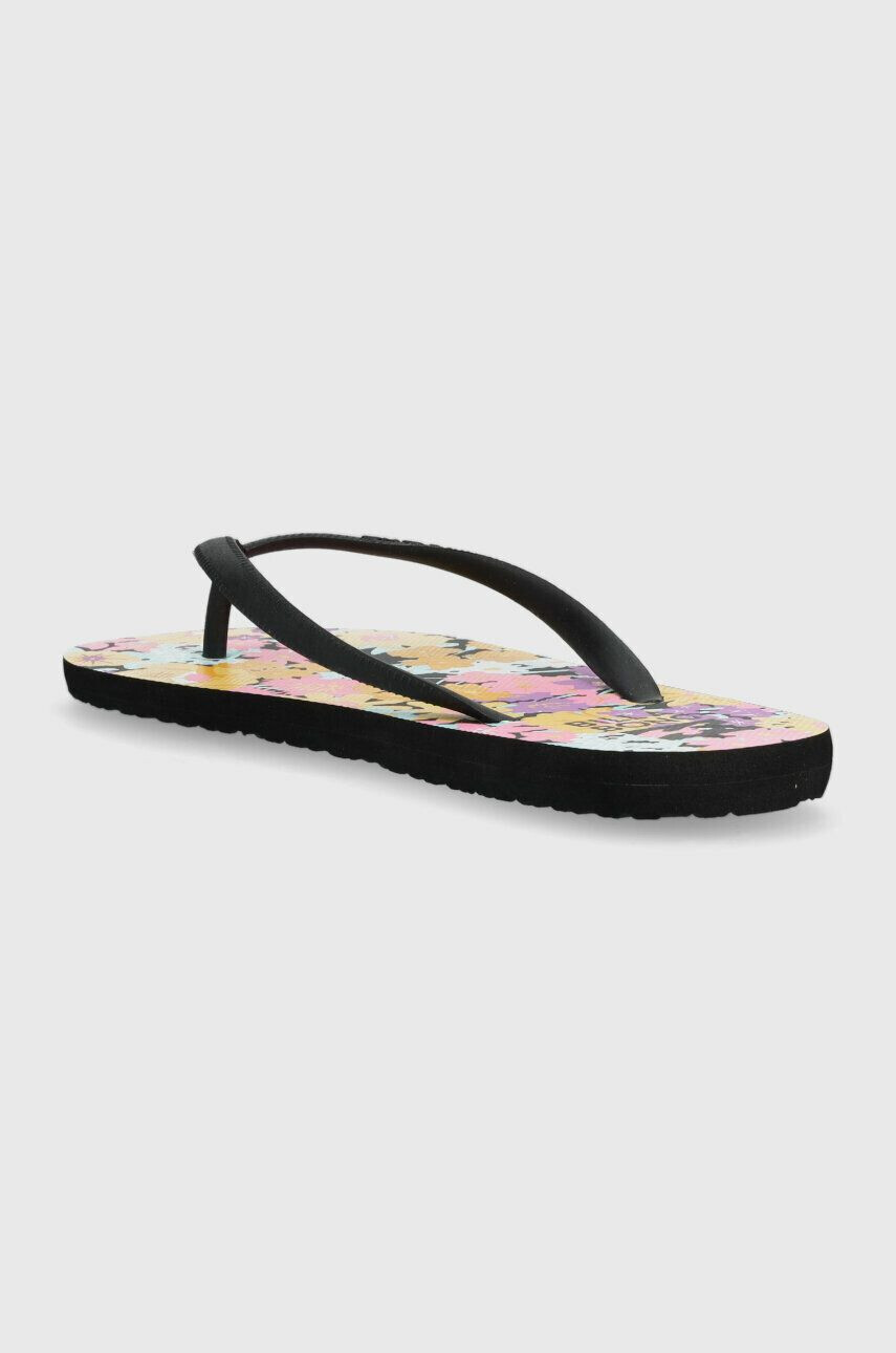 Billabong slapi femei culoarea negru cu toc plat - Pled.ro