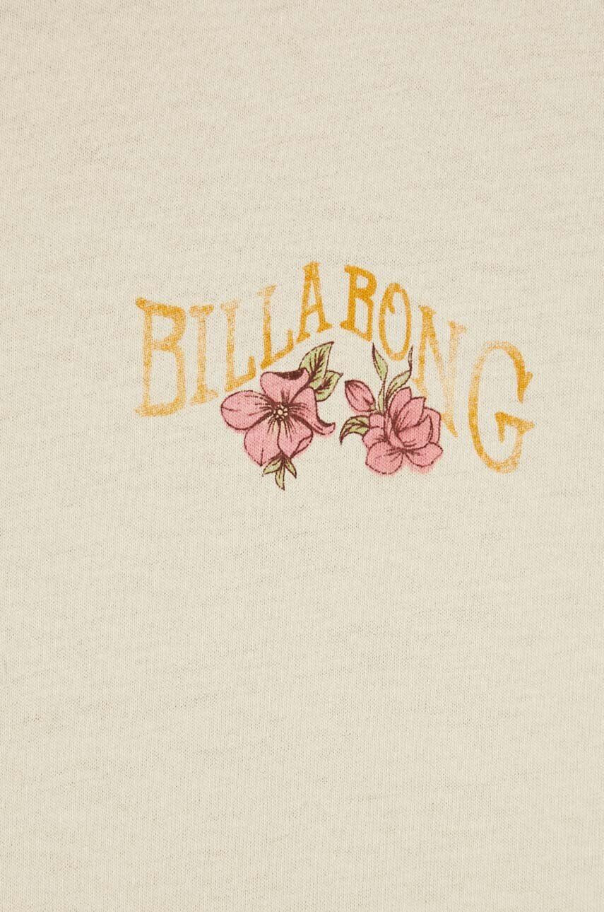 Billabong tricou din bumbac culoarea bej - Pled.ro