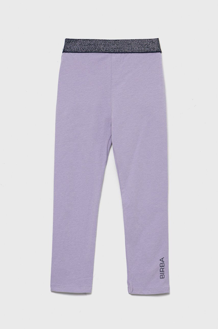 Birba&Trybeyond leggins copii culoarea violet cu imprimeu - Pled.ro